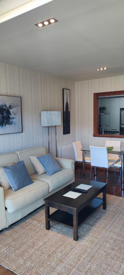 Acogedor Apartamento Con Terraza En Portonovo Bagian luar foto